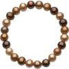8 9 mm Freshwater Cultured Dyed Chocolate Pearl 7 inch Stretch Bracelet Ref. 2486083