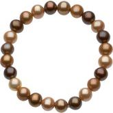 8-9 mm Freshwater Cultured Dyed Chocolate Pearl 6.5