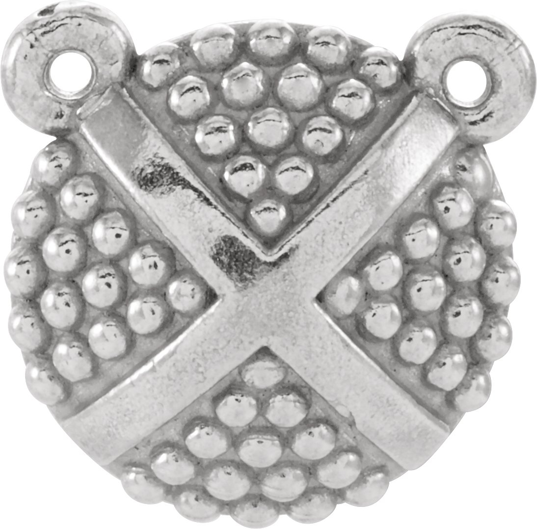 Granulated X Necklace or Center