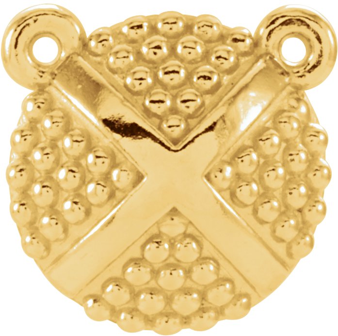Granulated X Necklace or Center