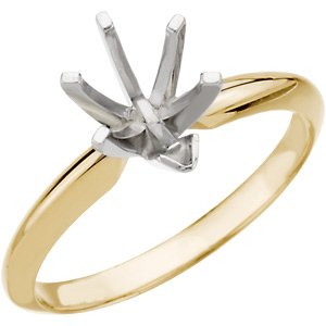 Lightweight V-End Solitaire Engagement Ring