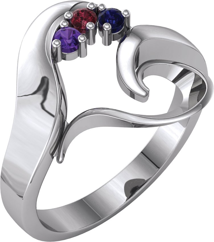Family Heart Ring