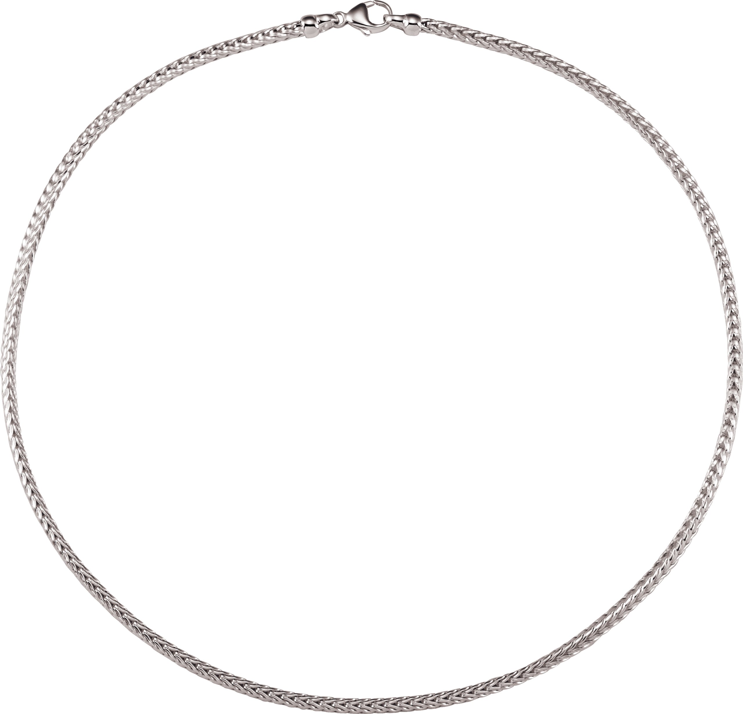 Sterling Silver 2.75 mm Foxtail 7" Chain
