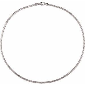 Sterling Silver 2.75 mm Foxtail 7" Chain
