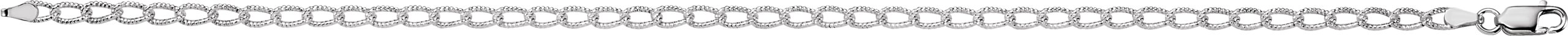 Sterling Silver 3 mm Curb 9.5