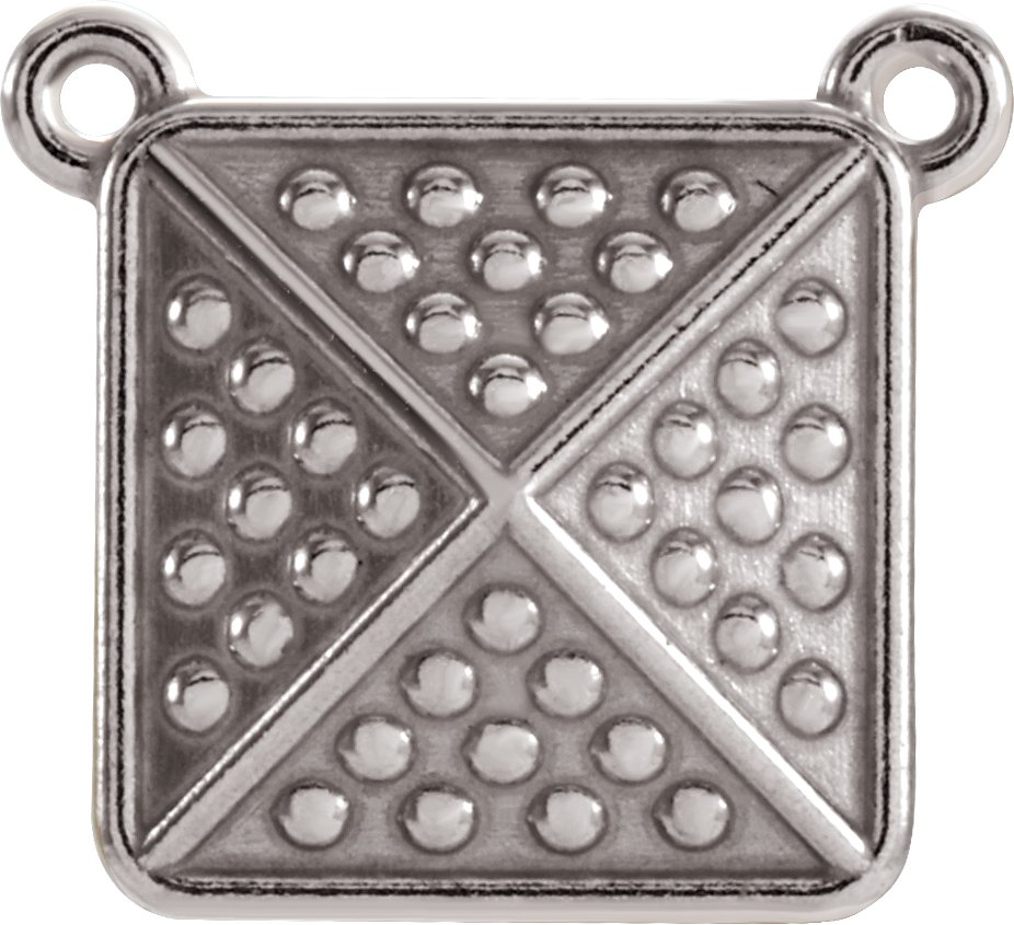 Granulated Pyramid Necklace or Center