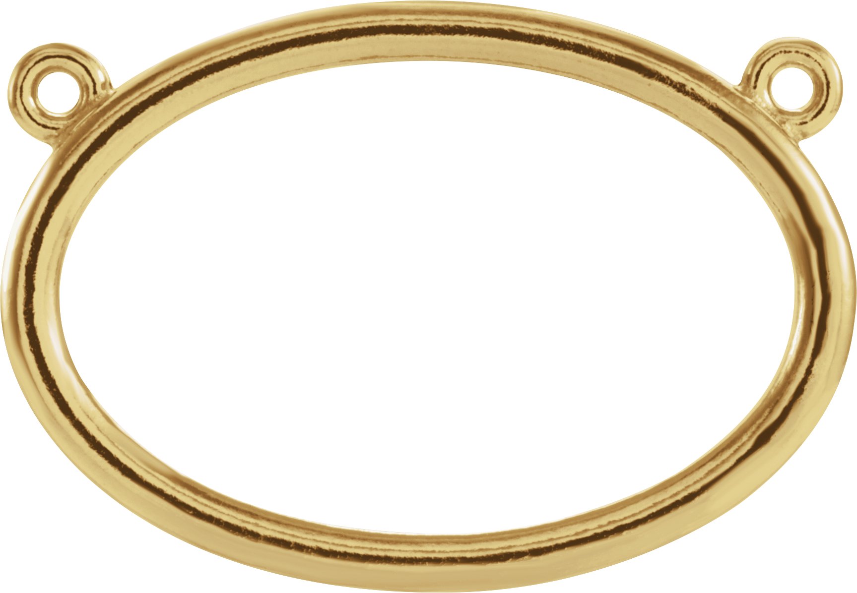 Horizontal Oval Necklace or Center