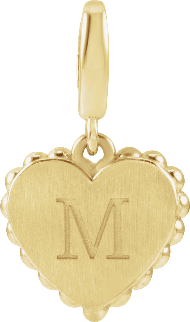 Engravable Heart Charm/Pendant
