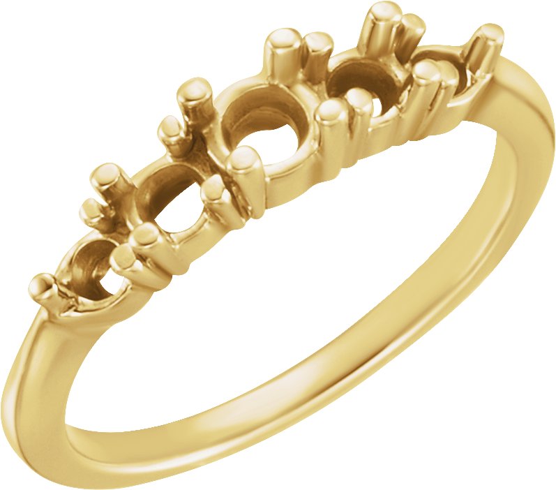 Graduated Five-Stone Anniversary Band