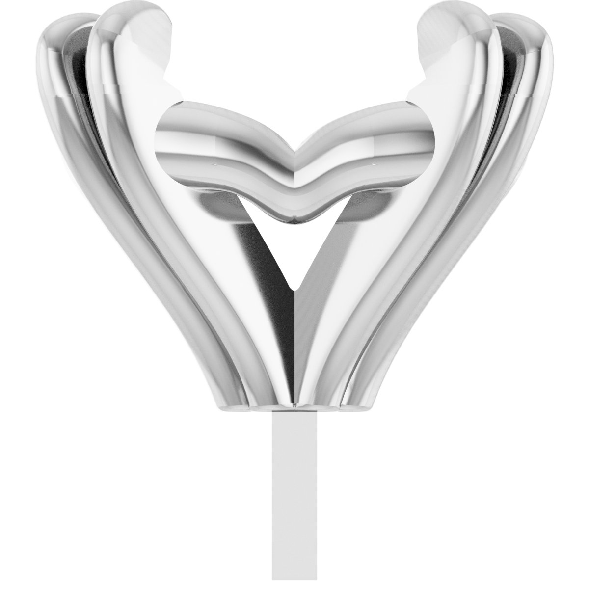 Elongated Cushion 4-Prong Double Claw Peg Setting