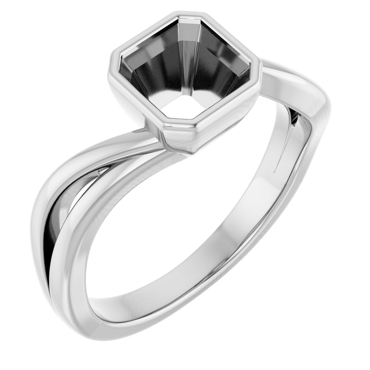 Bezel-Set Engagement Ring