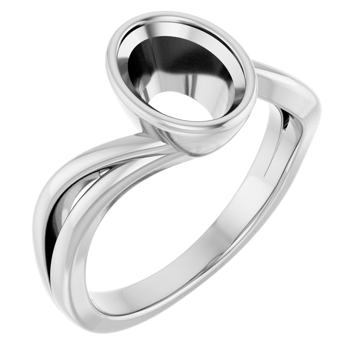 Bezel-Set Engagement Ring