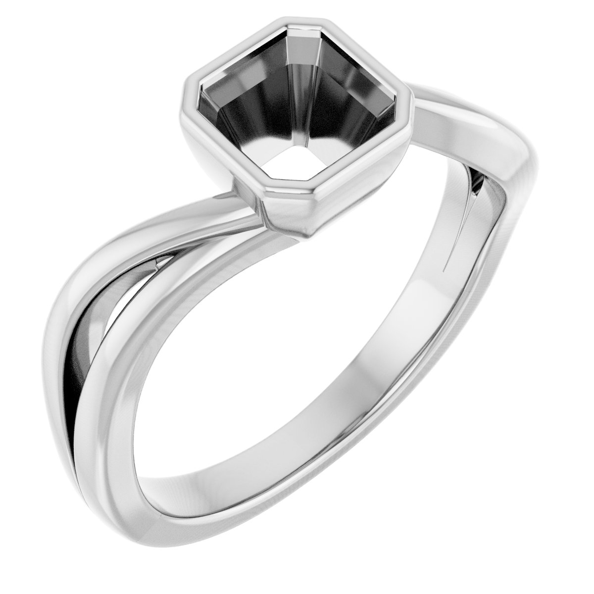 Bezel-Set Engagement Ring