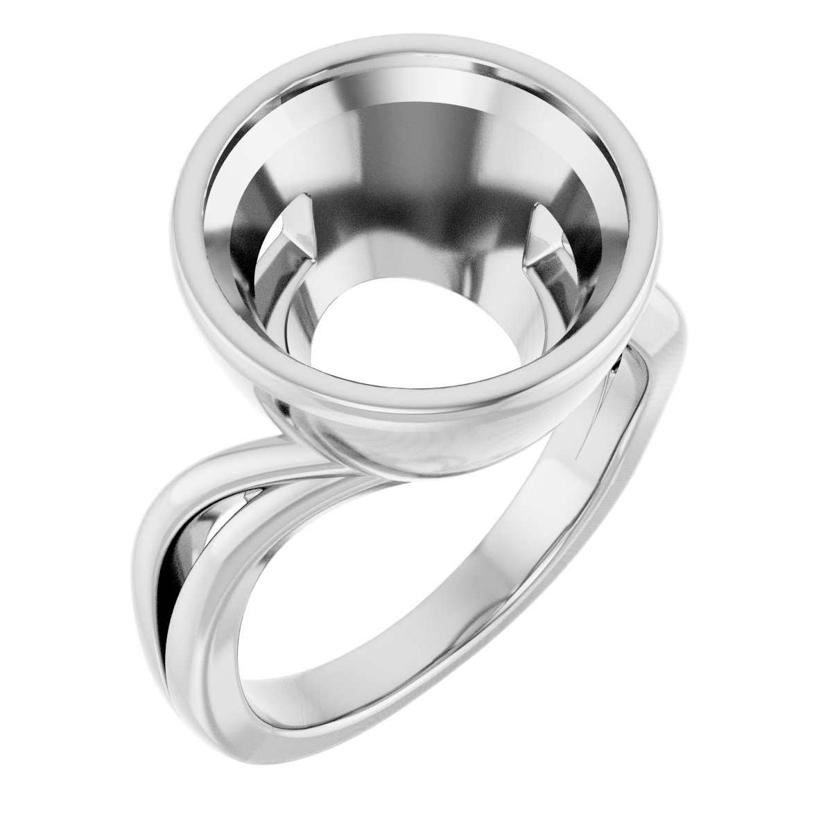 Bezel-Set Engagement Ring