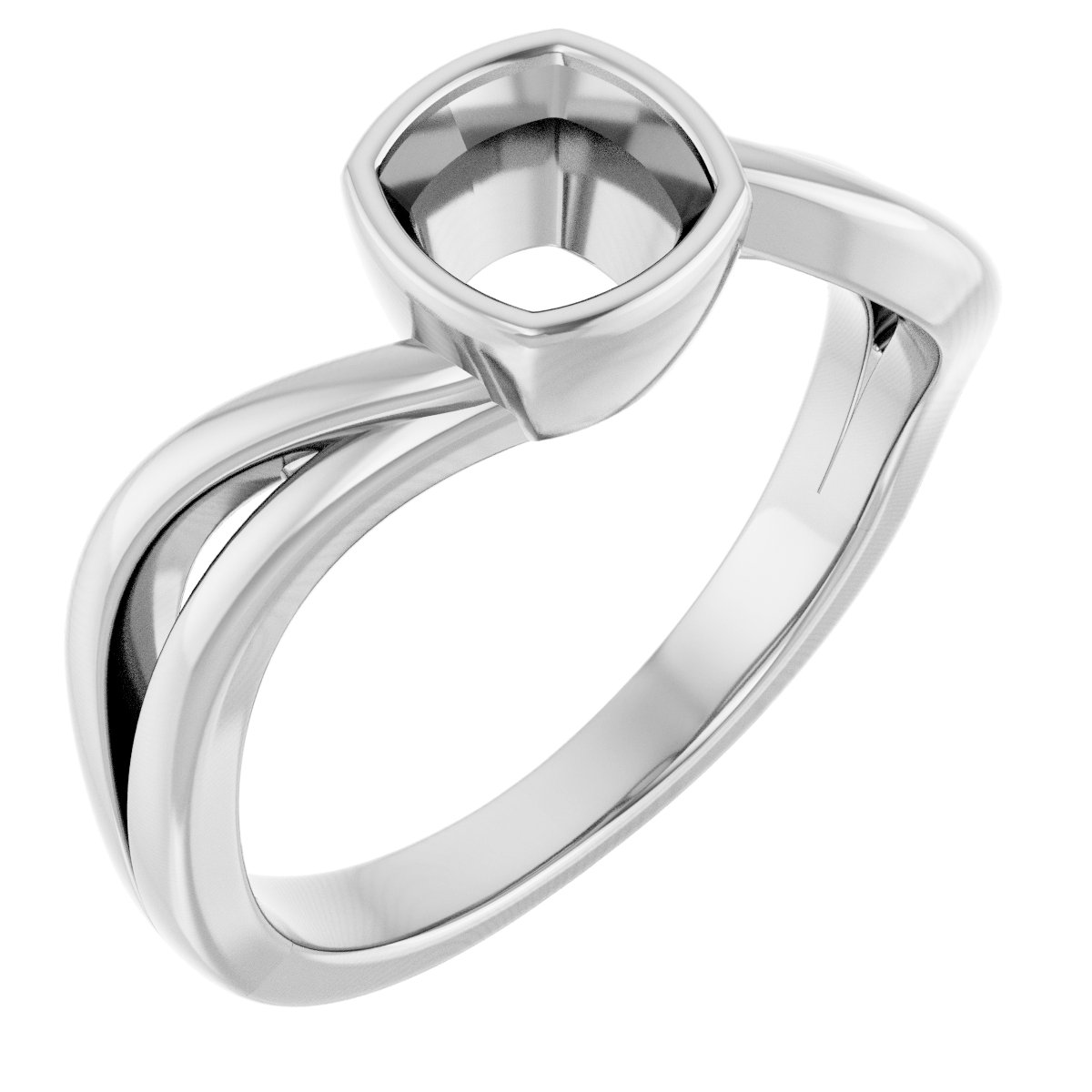 Bezel-Set Engagement Ring