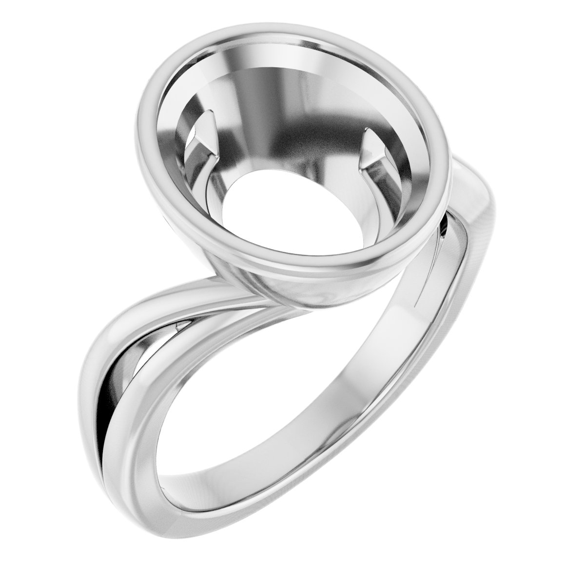 Bezel-Set Engagement Ring