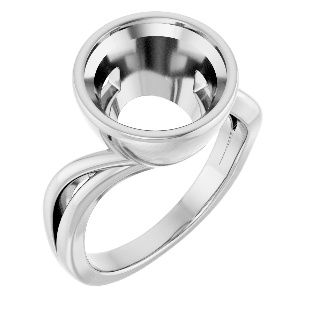 Bezel-Set Engagement Ring