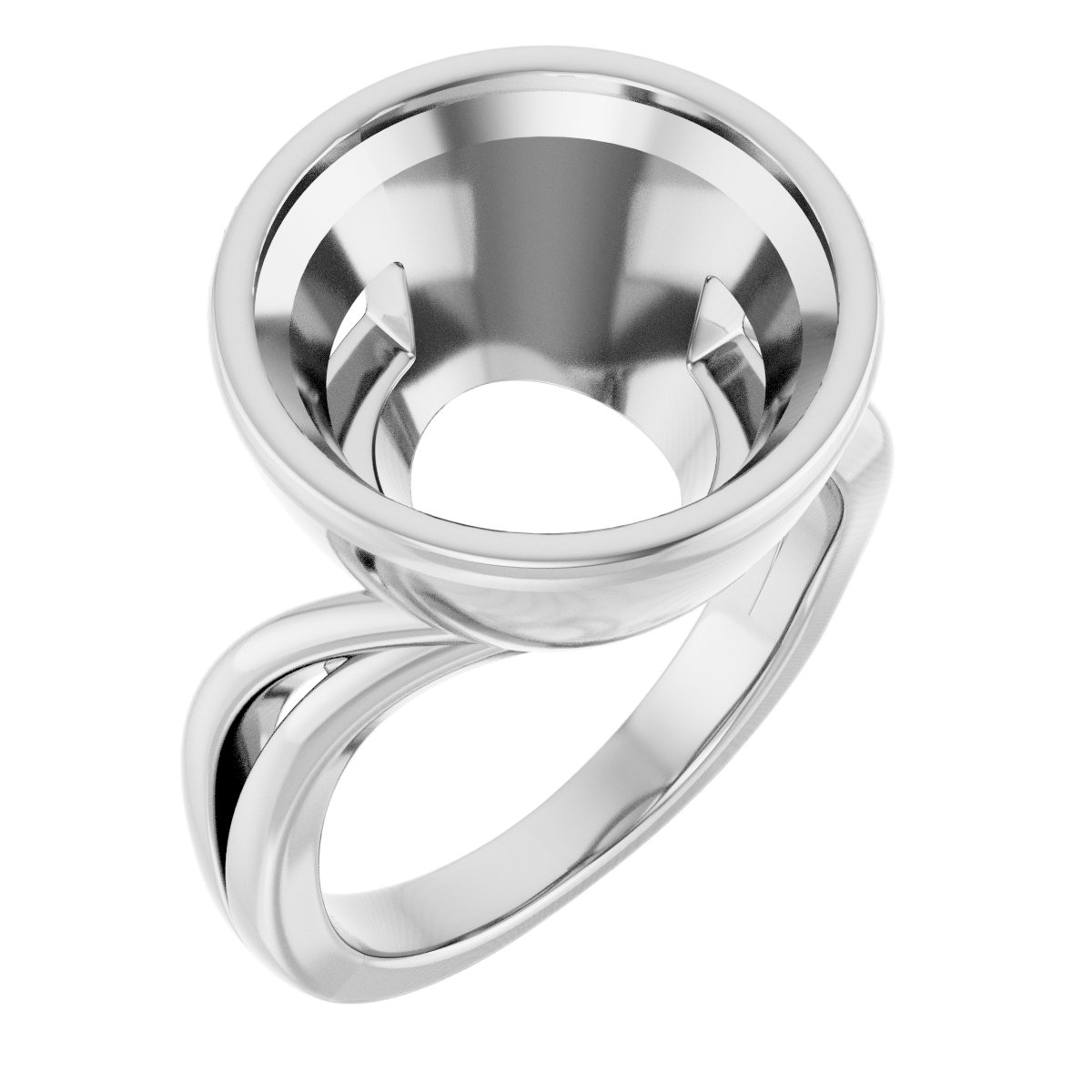 Bezel-Set Engagement Ring