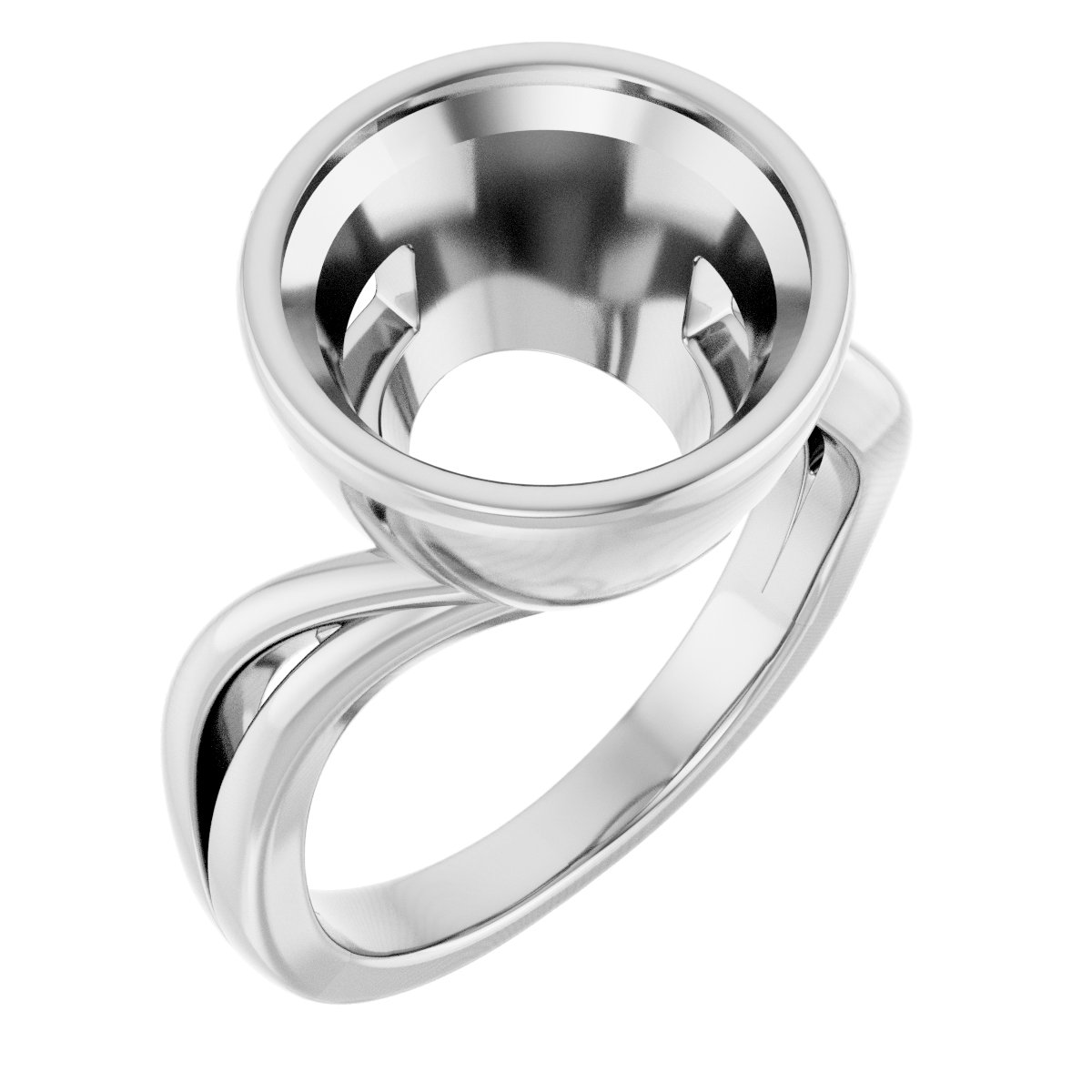 Bezel-Set Engagement Ring