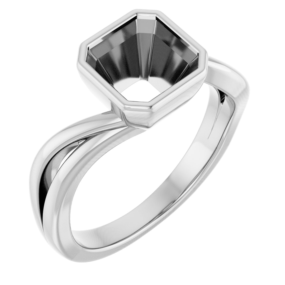 Bezel-Set Engagement Ring