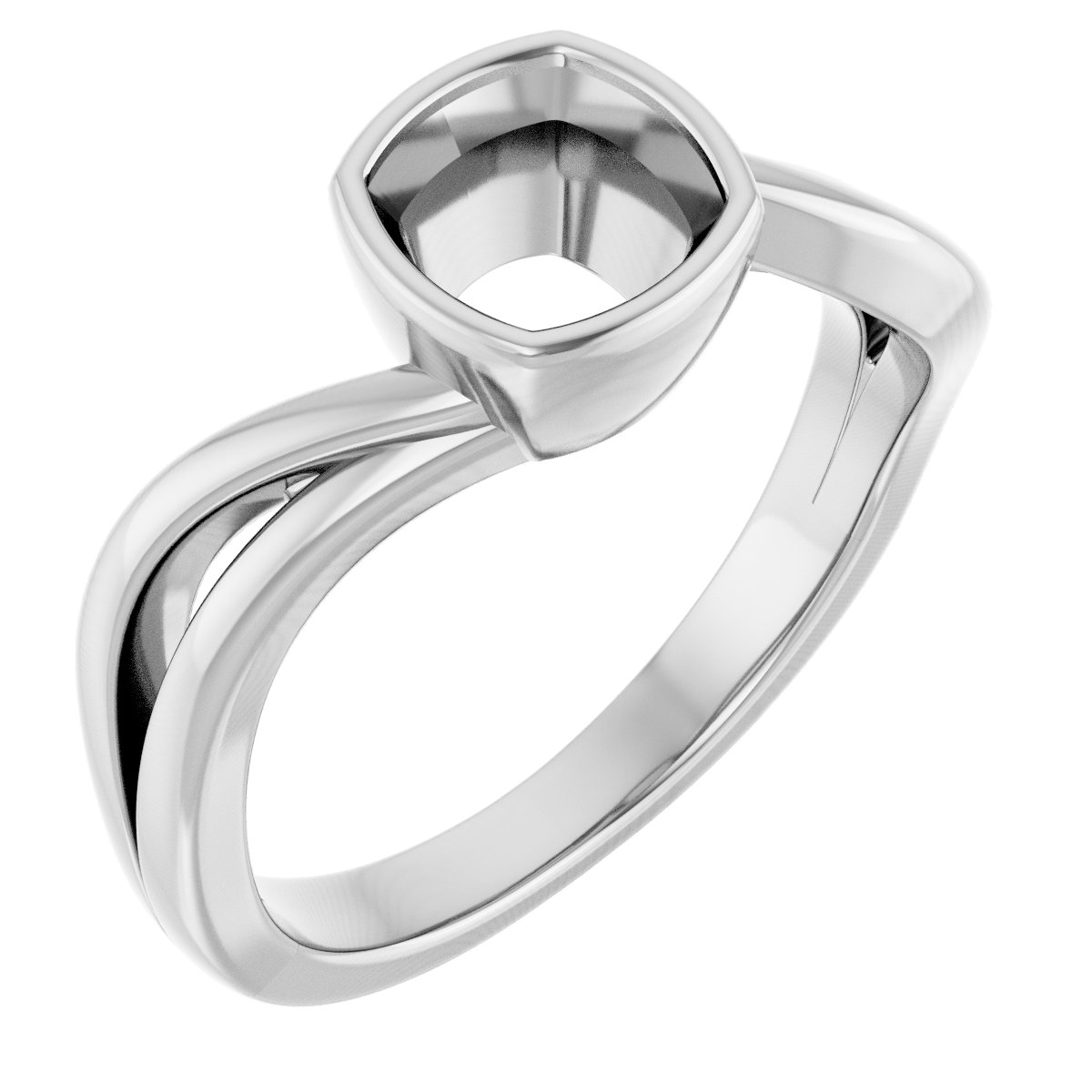Bezel-Set Engagement Ring