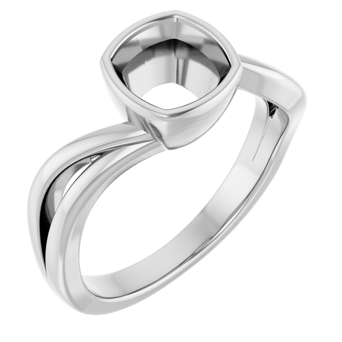Bezel-Set Engagement Ring