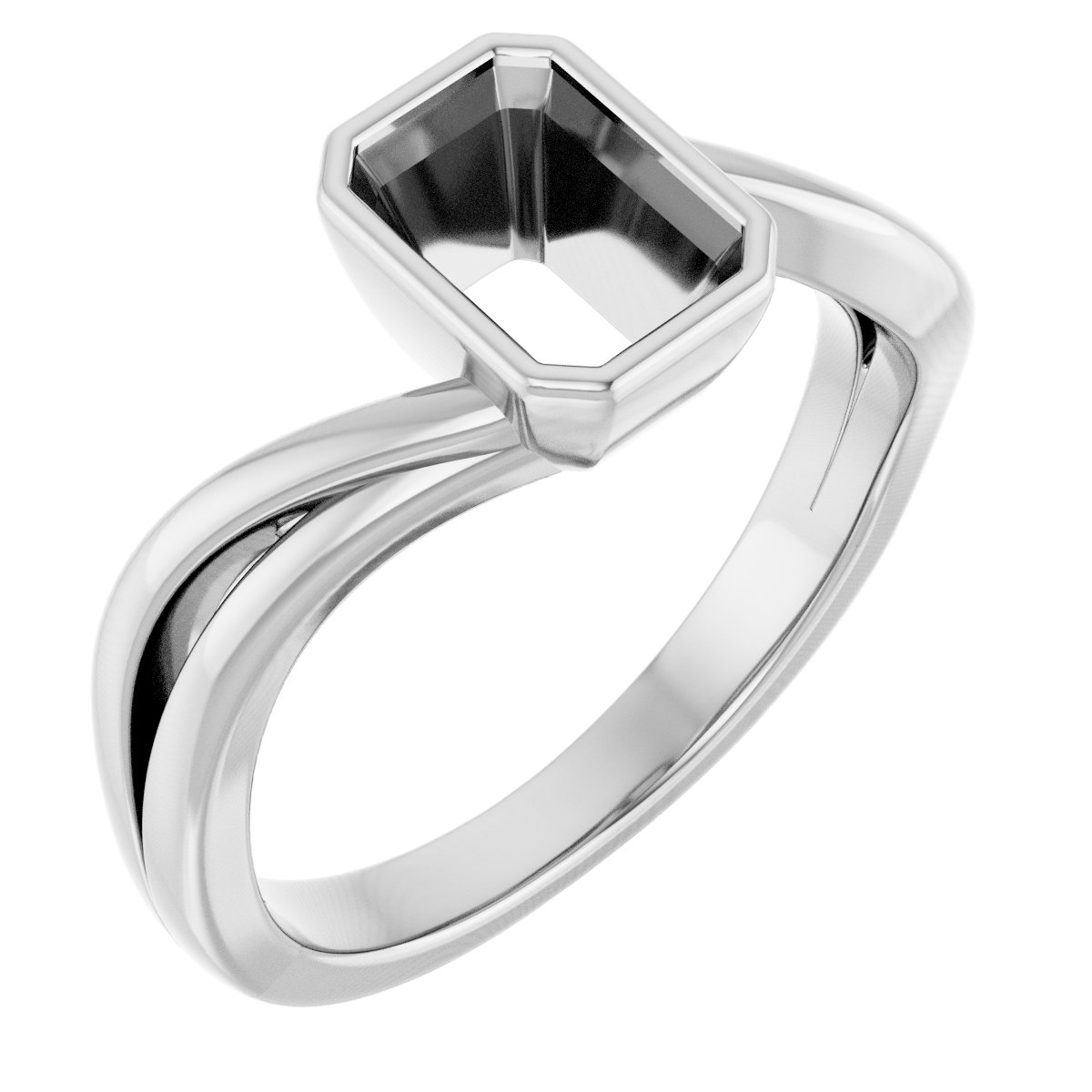 Bezel-Set Engagement Ring