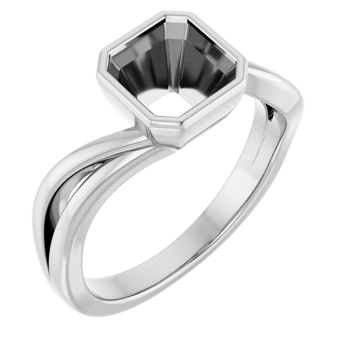 Bezel-Set Engagement Ring