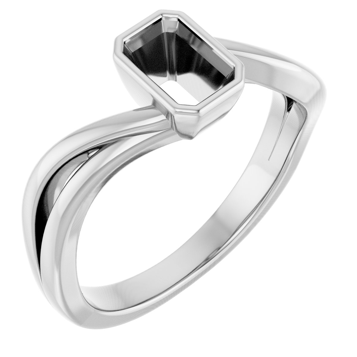 Bezel-Set Engagement Ring
