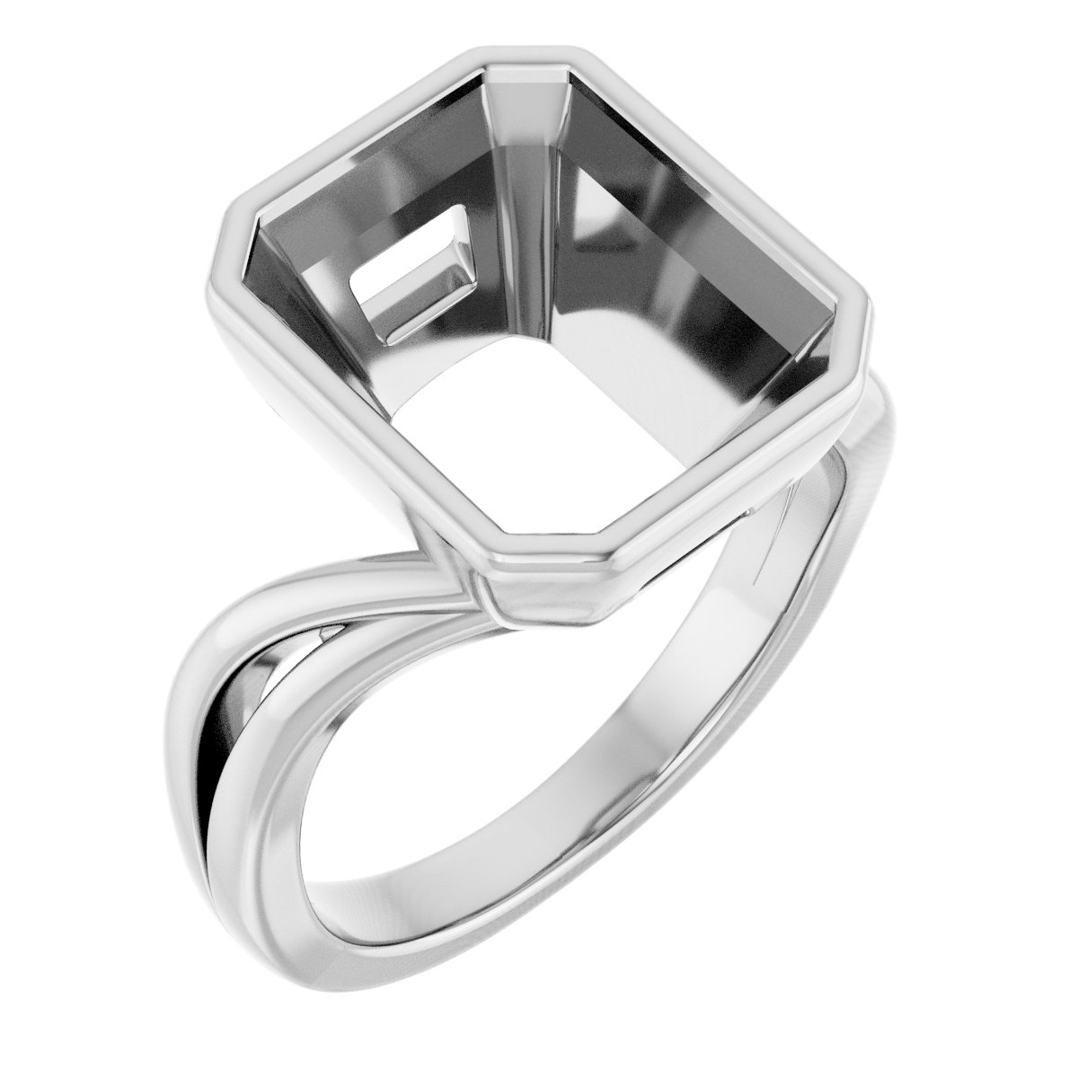 Bezel-Set Engagement Ring