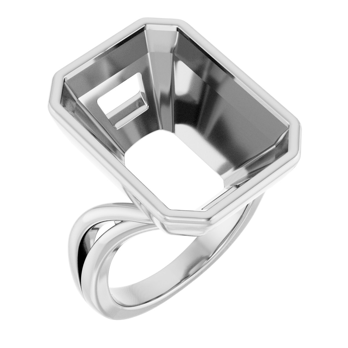 Bezel-Set Engagement Ring