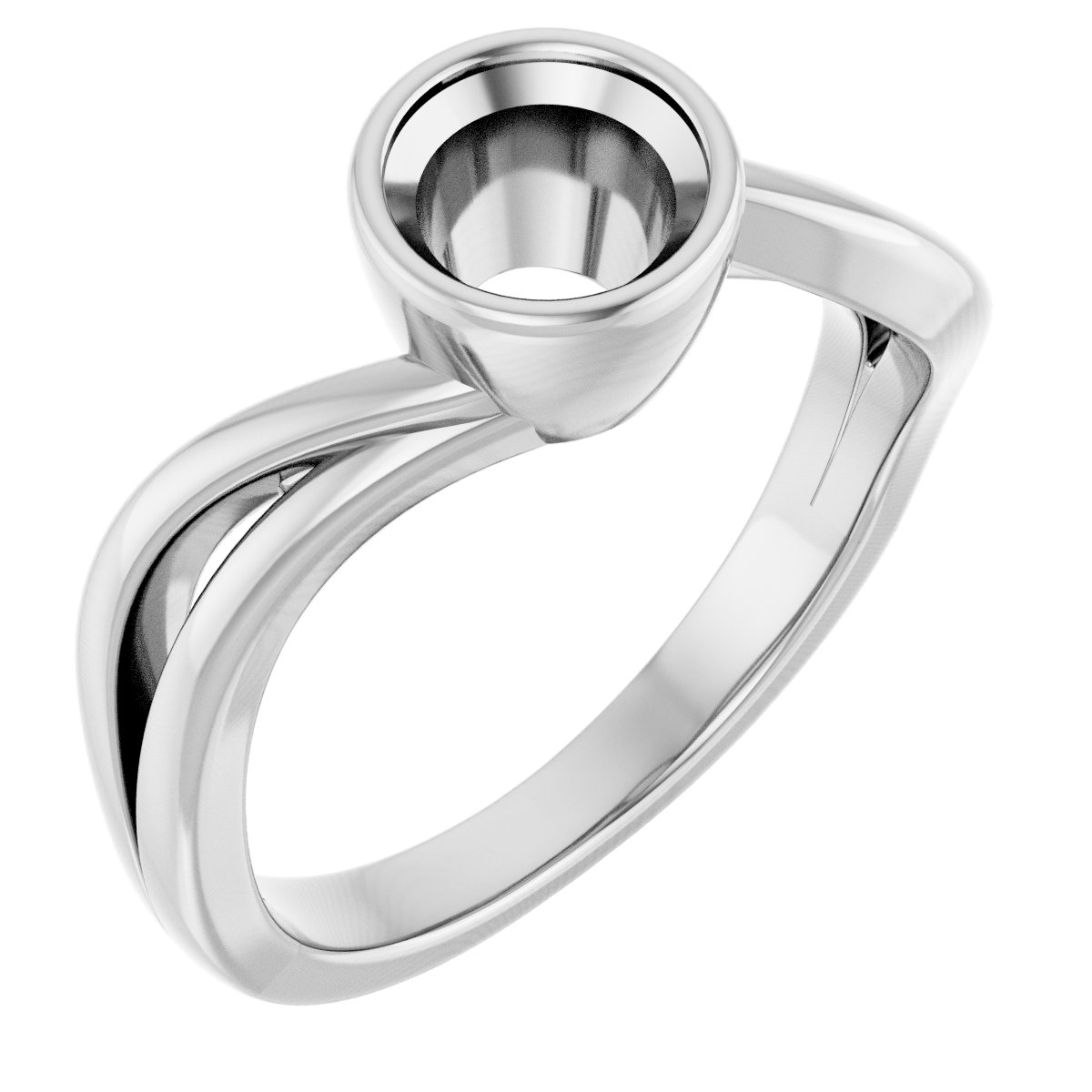 Bezel-Set Engagement Ring