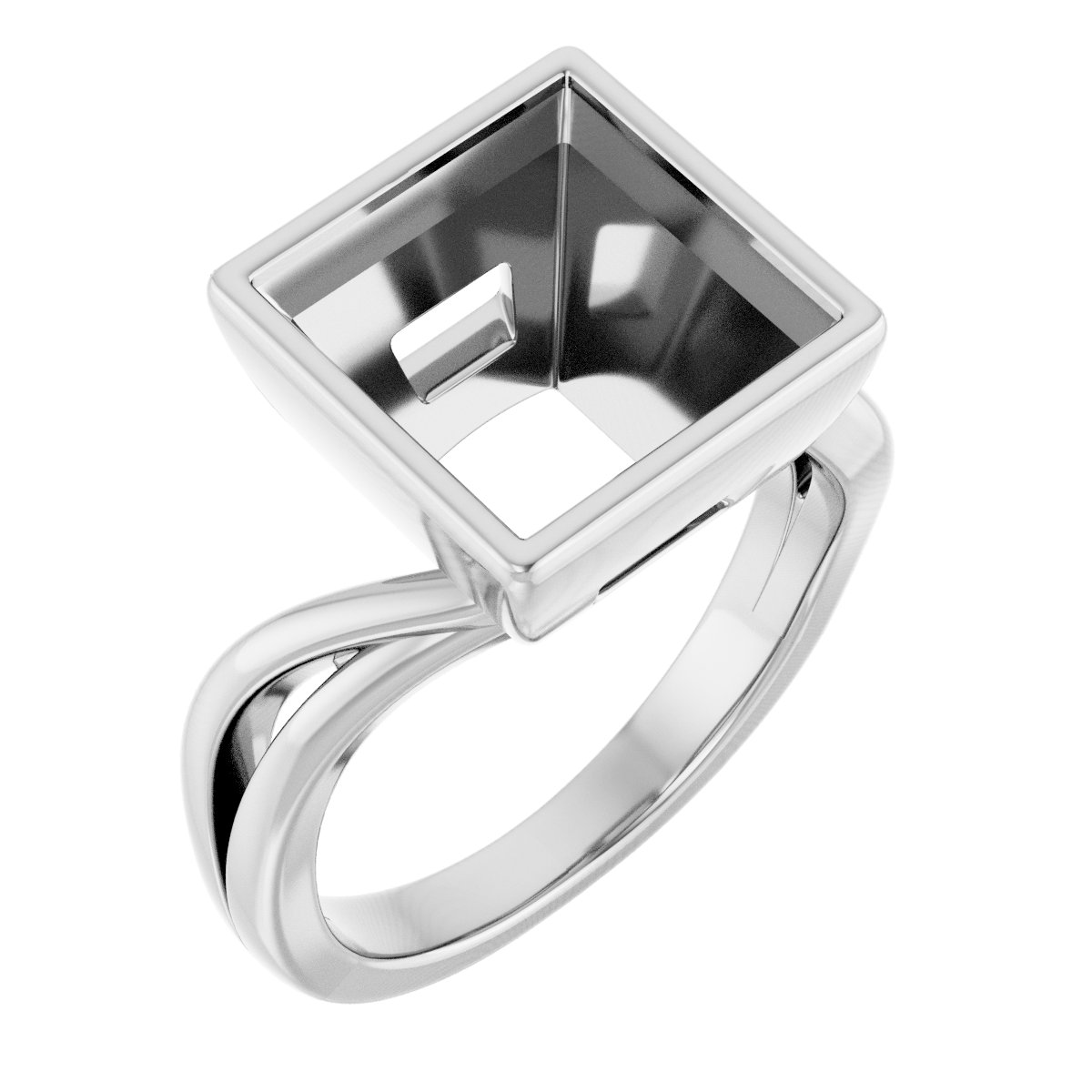 Bezel-Set Engagement Ring