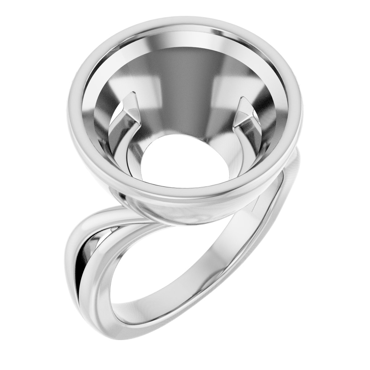 Bezel-Set Engagement Ring