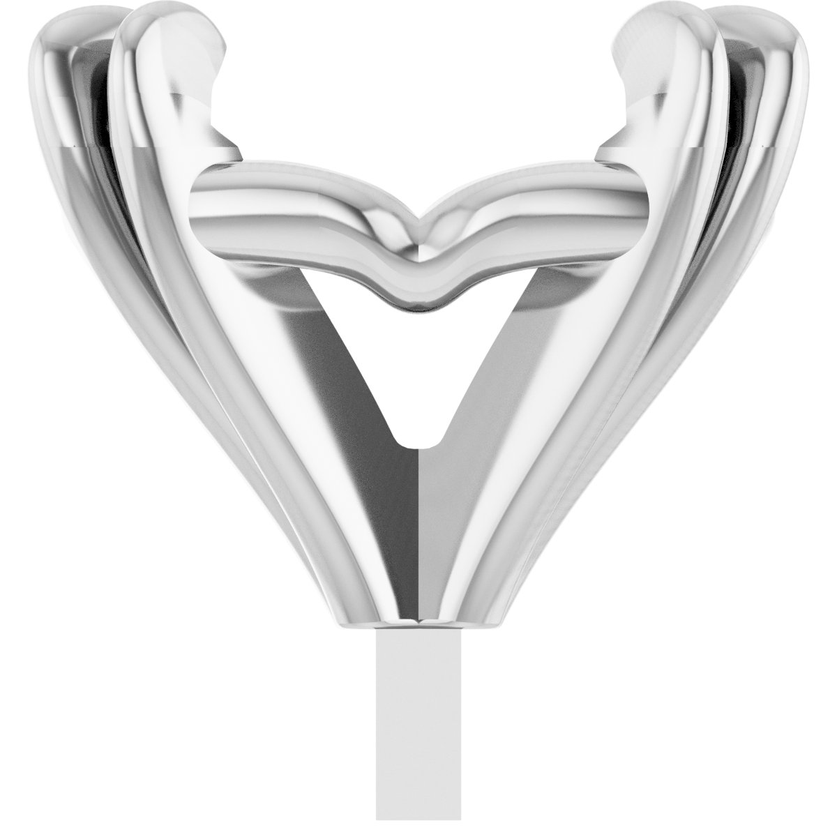Elongated Cushion 4-Prong Double Claw Peg Setting