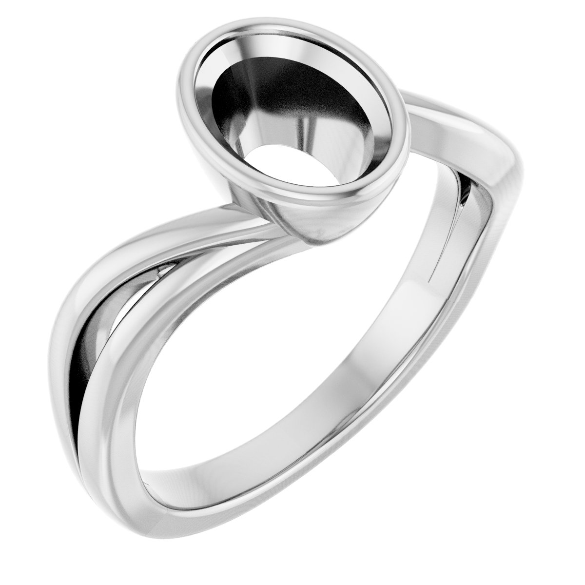 Bezel-Set Engagement Ring