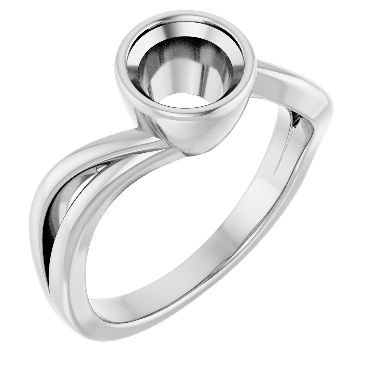 Bezel-Set Engagement Ring