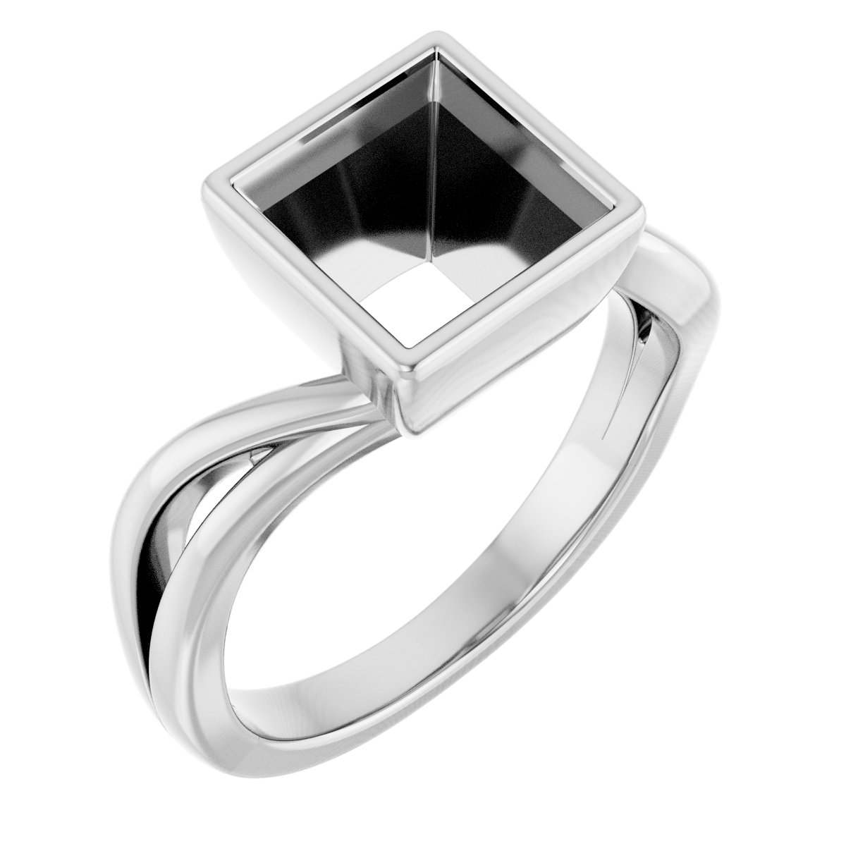 Bezel-Set Engagement Ring