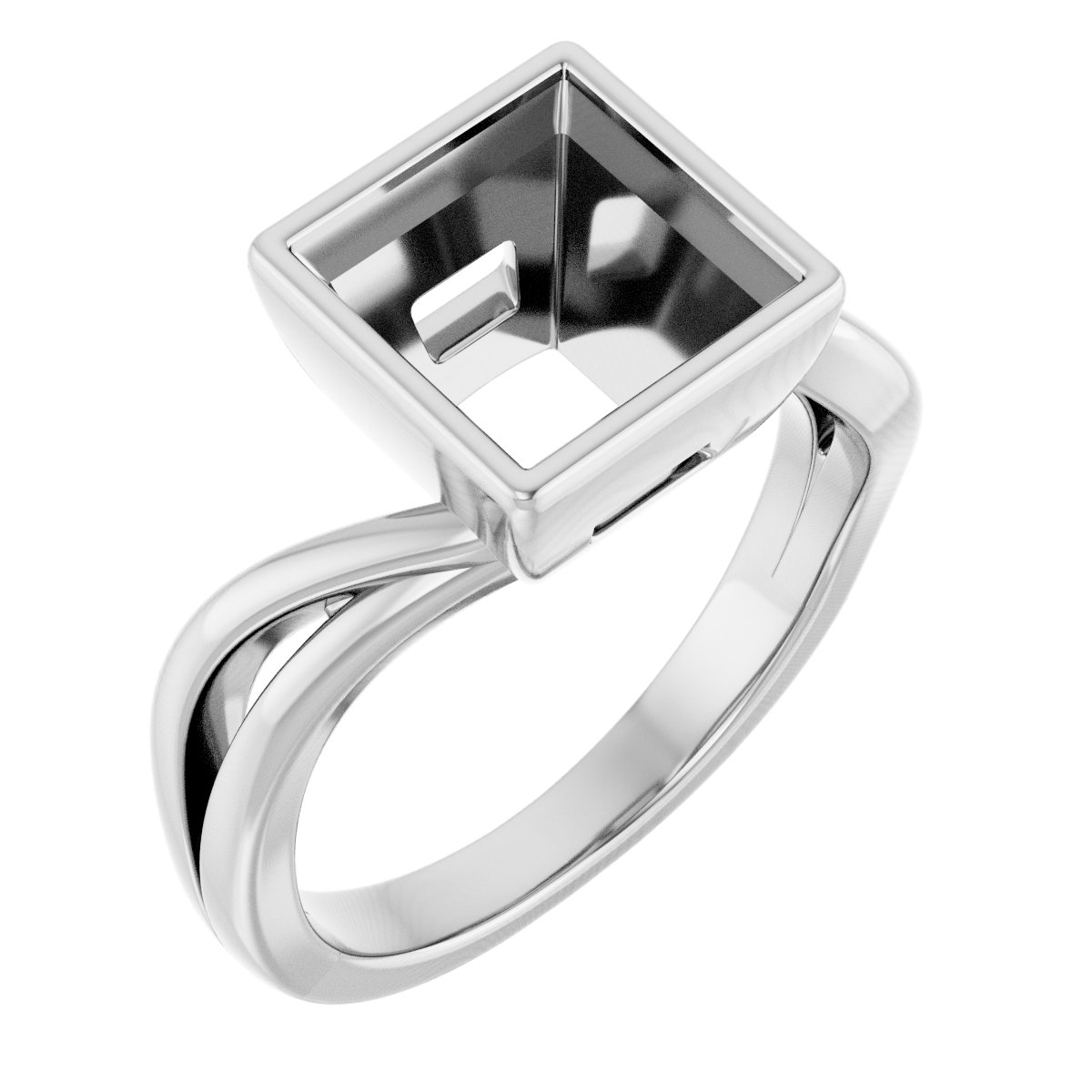 Bezel-Set Engagement Ring