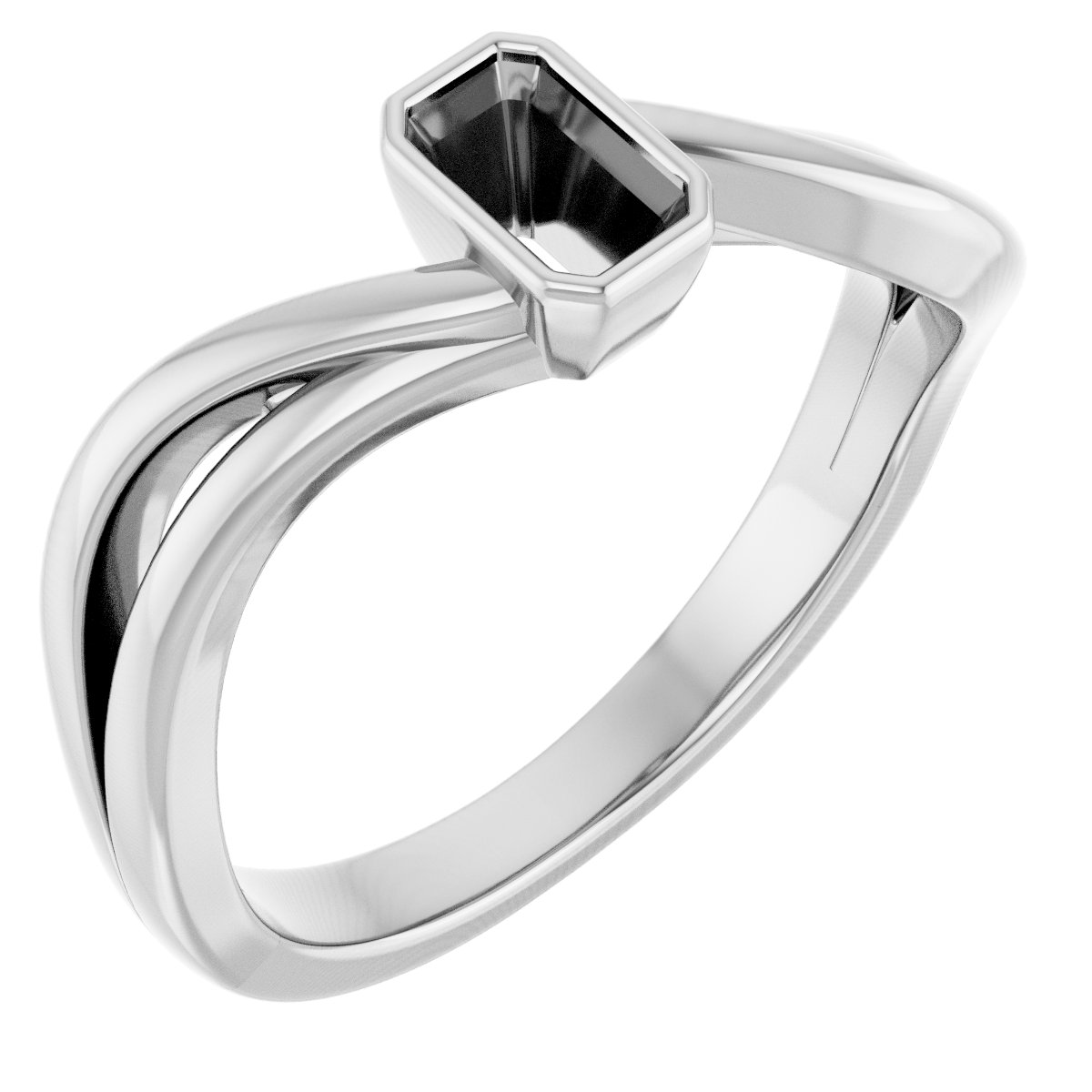 Bezel-Set Engagement Ring
