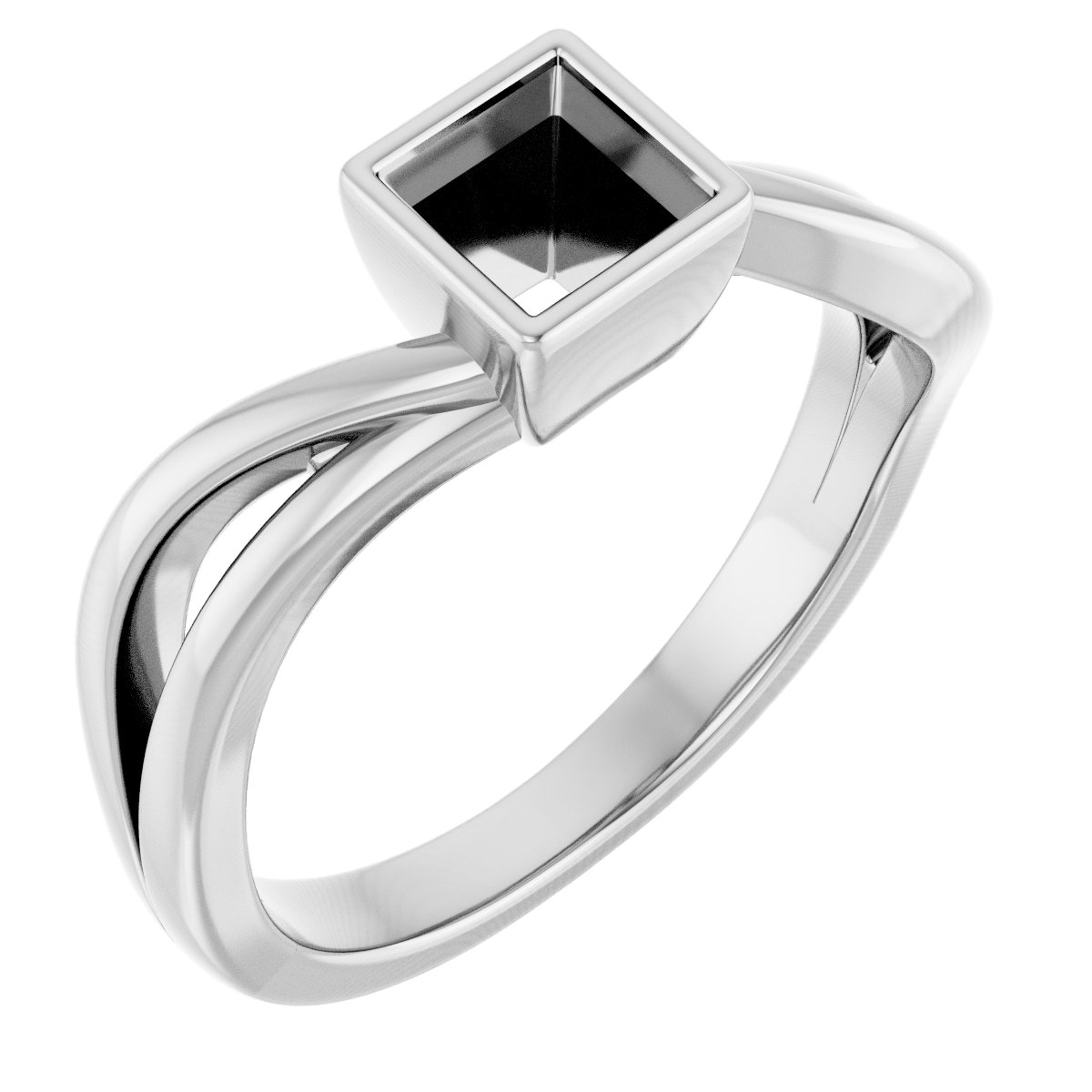 Bezel-Set Engagement Ring