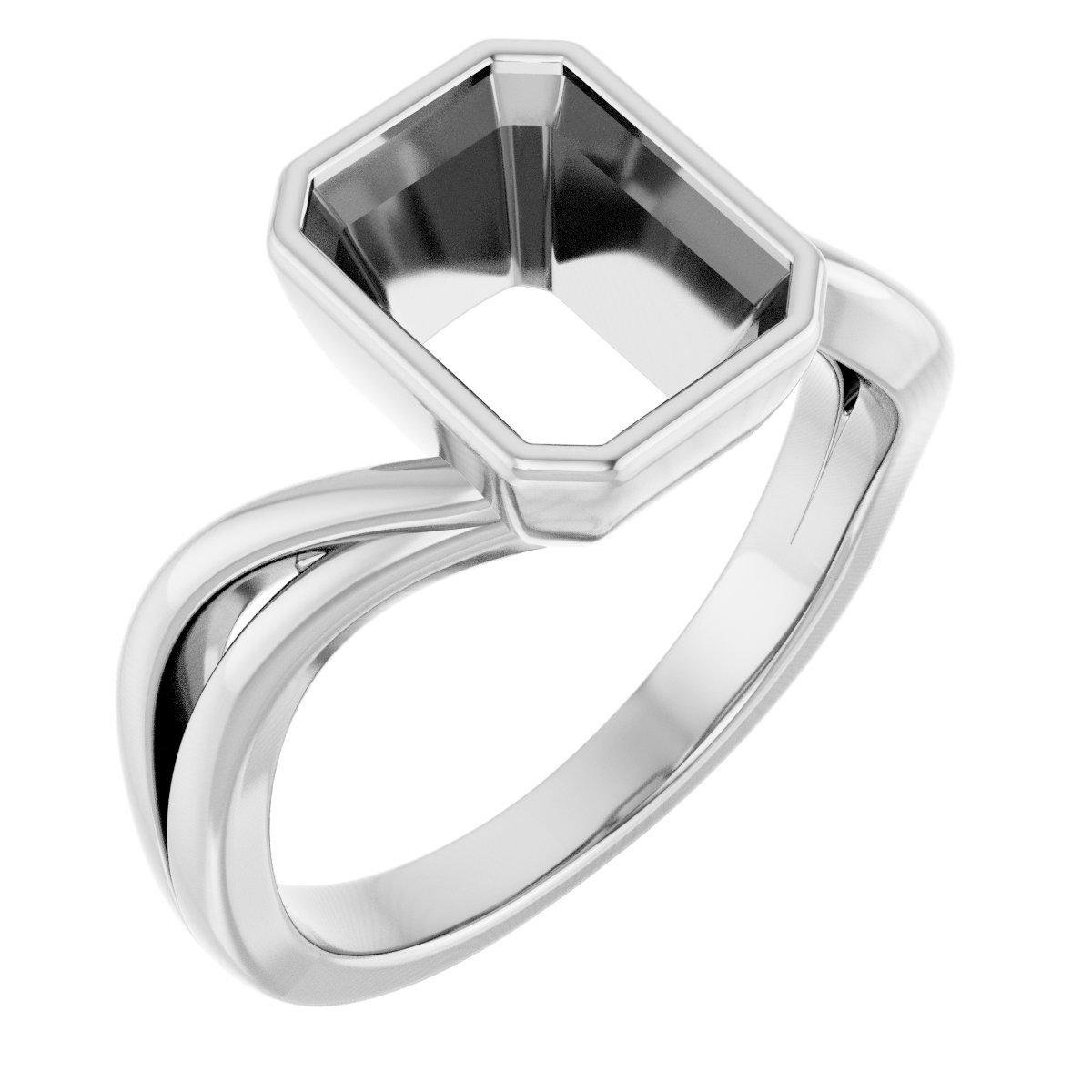 Bezel-Set Engagement Ring