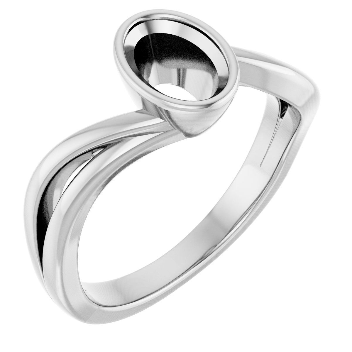 Bezel-Set Engagement Ring