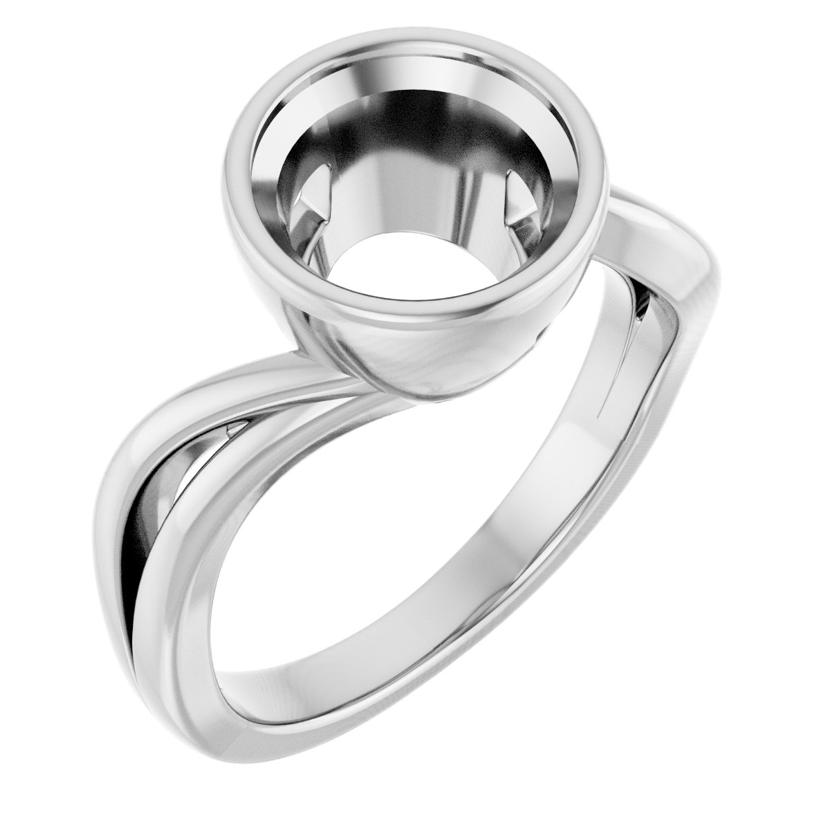 Bezel-Set Engagement Ring