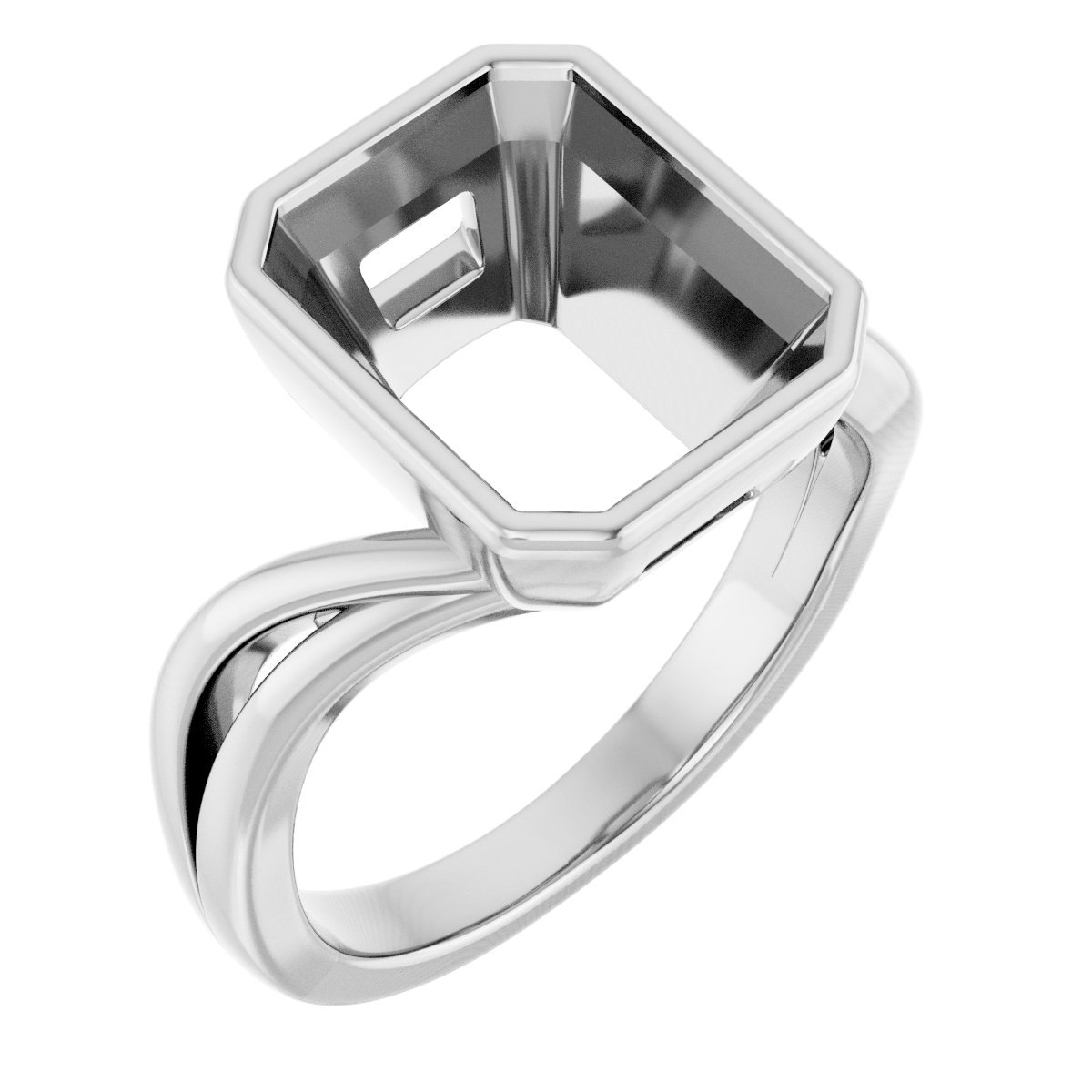 Bezel-Set Engagement Ring