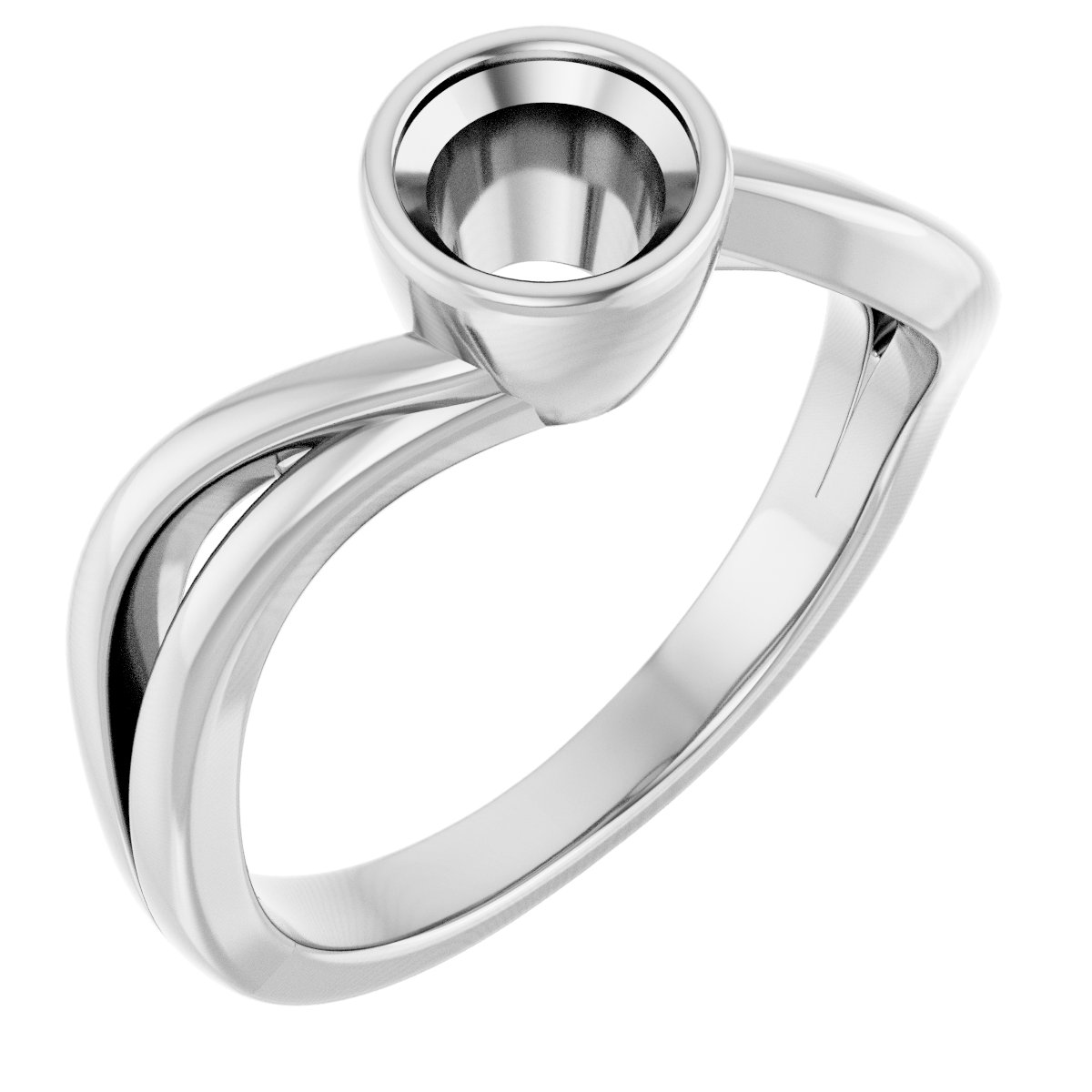 Bezel-Set Engagement Ring