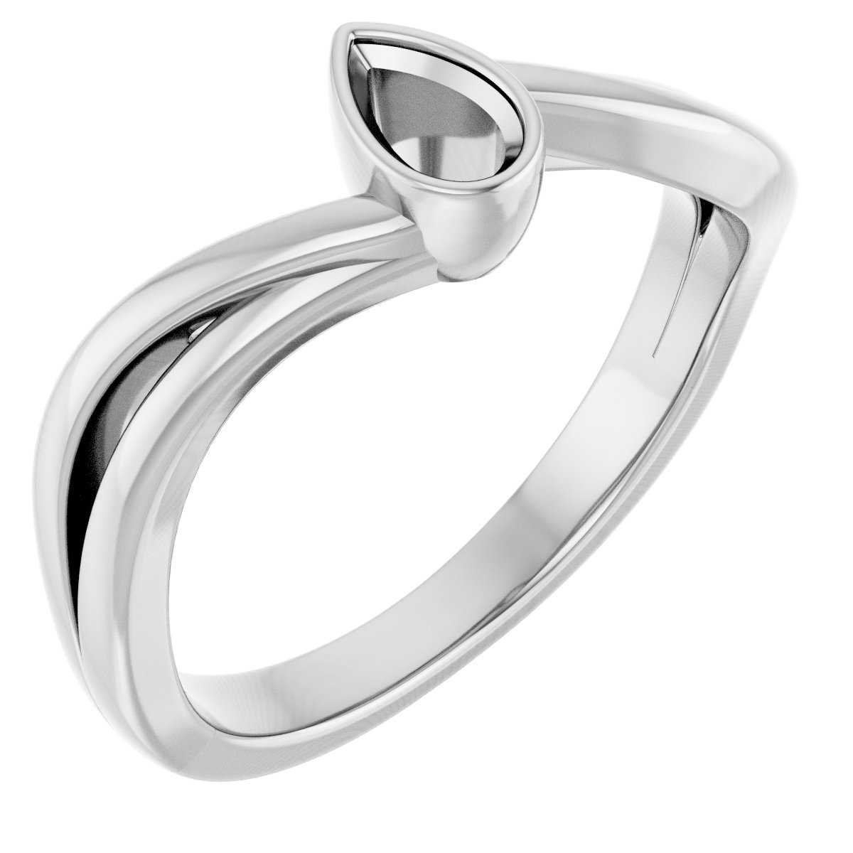 Bezel-Set Engagement Ring