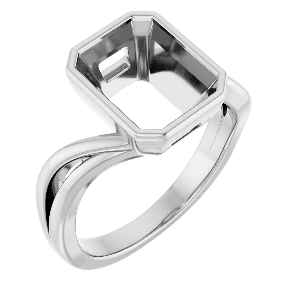 Bezel-Set Engagement Ring