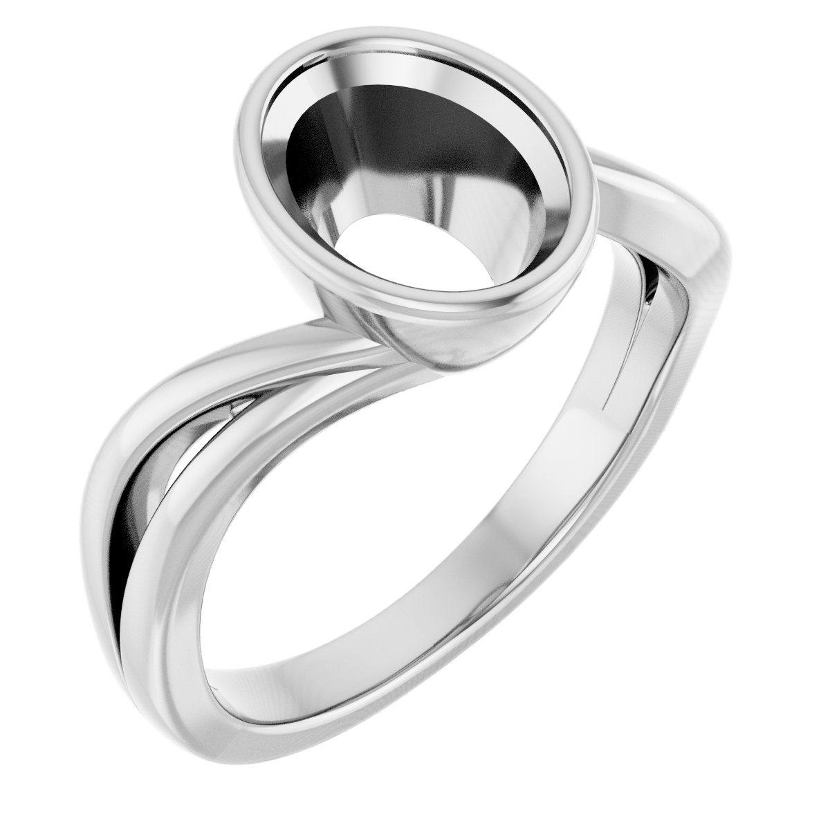 Bezel-Set Engagement Ring