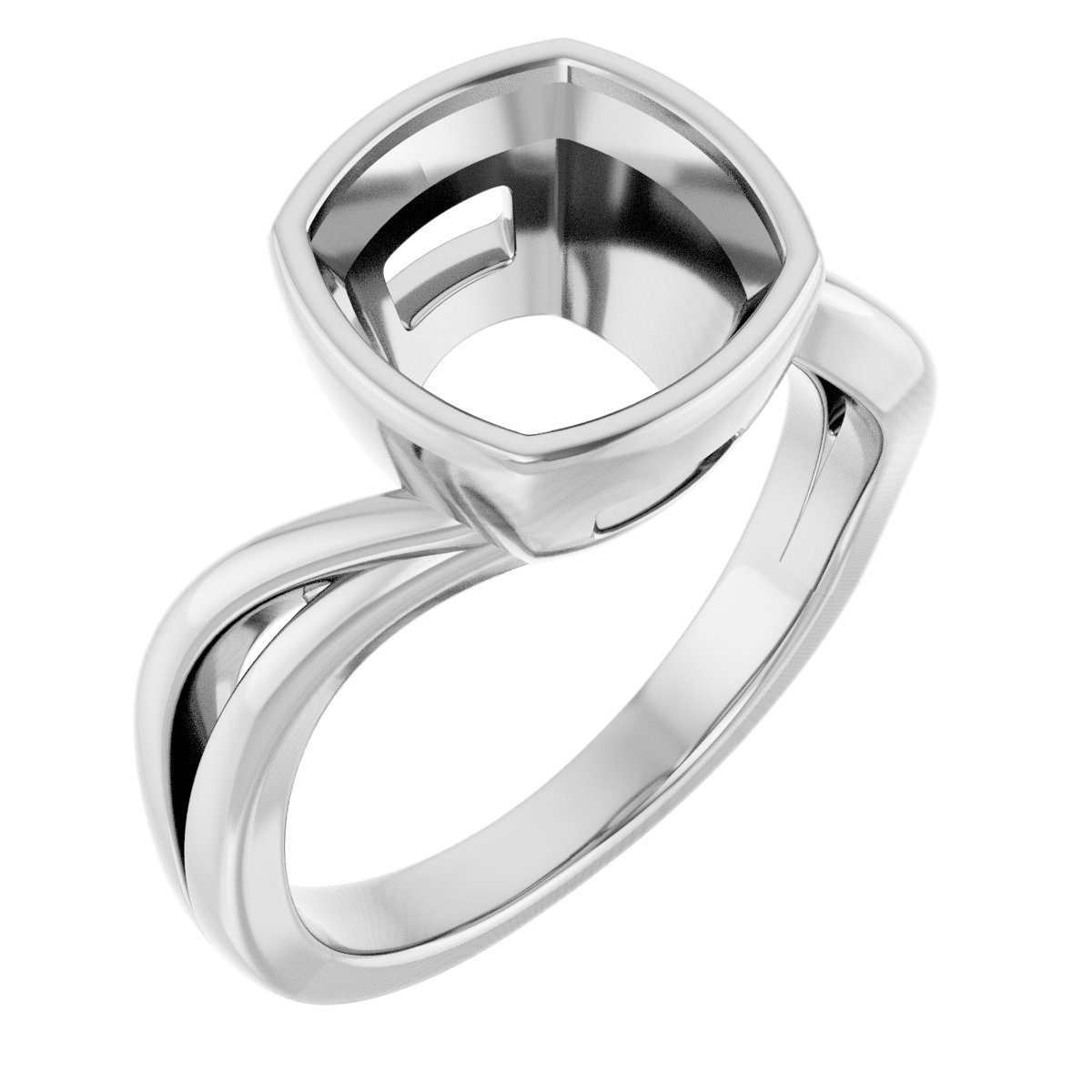 Bezel-Set Engagement Ring